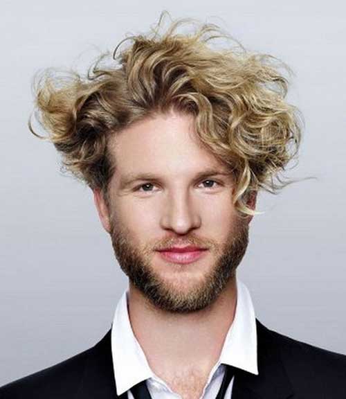 Blonde Curly Styles for Men