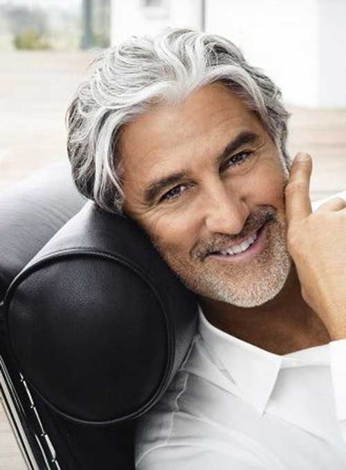 Longer Hairstyles for Older Men 2020